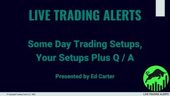 Trading Plans and Setups Using Day Trade Examples