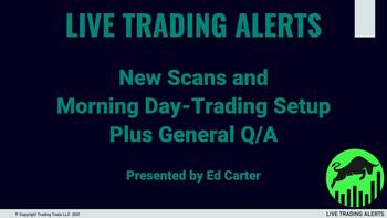 New Scans and a Morning Day-Trade Setup